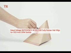 Nennspannung 60/125/250 V Wechselstrom/Gleichstrom Vollkurzelhaar Perücken für OED und ODM-Dienstleistungen