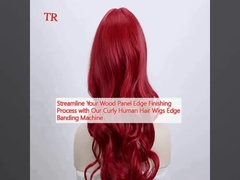 Rationalisieren Sie Ihren Holzplattenrand Veredelungsprozess mit unserem lockigen menschlichen Haar Perücken Rand Banding-Maschine