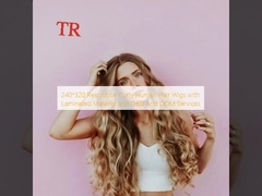240*320 Auflösung Lockenhaar Perücken mit Laminat und OED und ODM Dienstleistungen