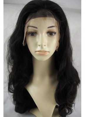 Gelockte Spitze-Menschenhaar-Perücken Brown Glueless volle 12