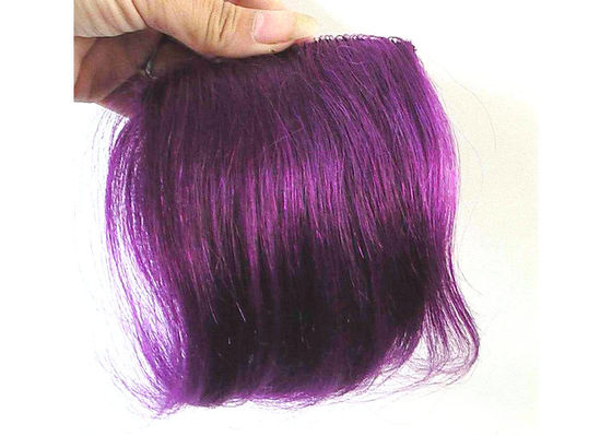 Gewohnheits-Remy Full Lace Human Hair-Perücken 100% verwirren freies gerades überlagertes Purpur gefärbt
